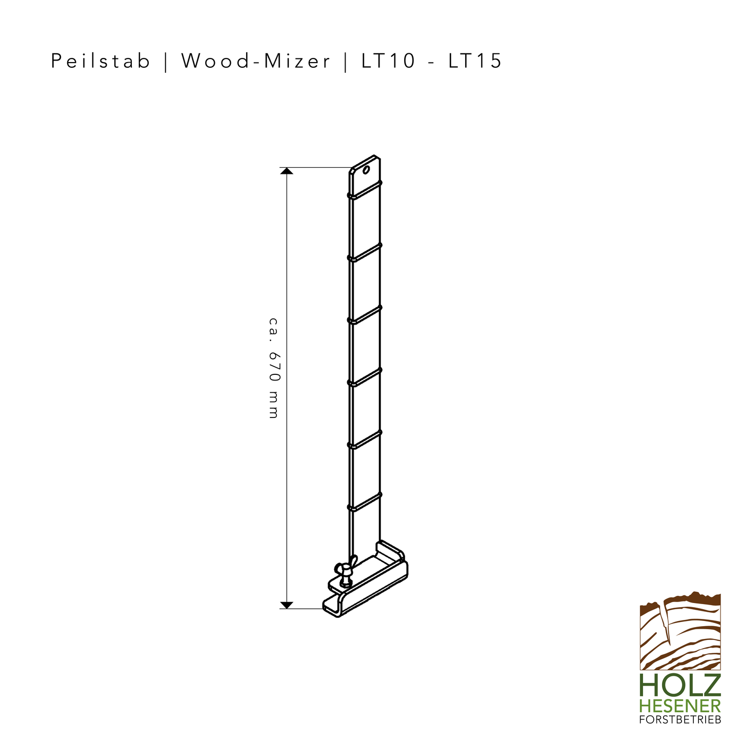Alignment Rod for Wood-Mizer saw blade alignment
