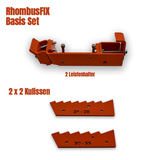 RhombusFIX Basis Set von Holz Hesener zum schneiden von Rhombusleisten auf dem Bandsaegewerk