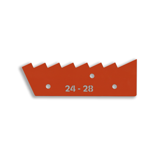 Guide pour lames rhombus pour planches équarries de 24 à 28 mm